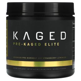 Kaged, PRE-KAGED Elite, расширенный предтренировочный комплекс, клубничный лимонад, 706 г (1,56 фунта)