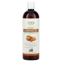 Viva Naturals, Масло сладкого миндаля, 473 мл (16 жидк. Унций)