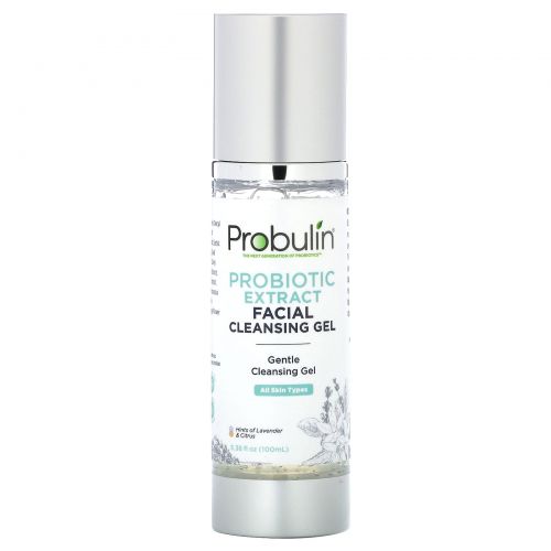 Probulin, Очищающий гель с пробиотическим экстрактом для лица, 100 мл (3,38 жидк. Унции)