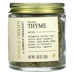 Simply Organic, Single Origin, Polish Thyme, 1 oz (28 g)