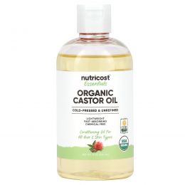 Nutricost, Essentials, органическое касторовое масло, 240 мл (8 унций)