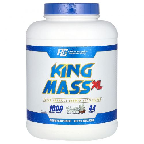 Ronnie Coleman, Signature Series, King Mass XL, ванильное мороженое, 2,75 кг (6 фунтов)