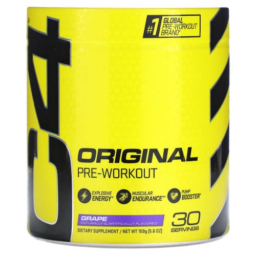 Cellucor, C4 Original, перед тренировкой, с виноградом, 159 г (5,6 унции)