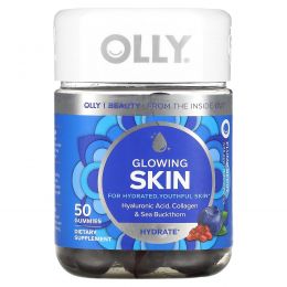 OLLY, Glowing Skin, пухлые ягоды, 50 жевательных таблеток