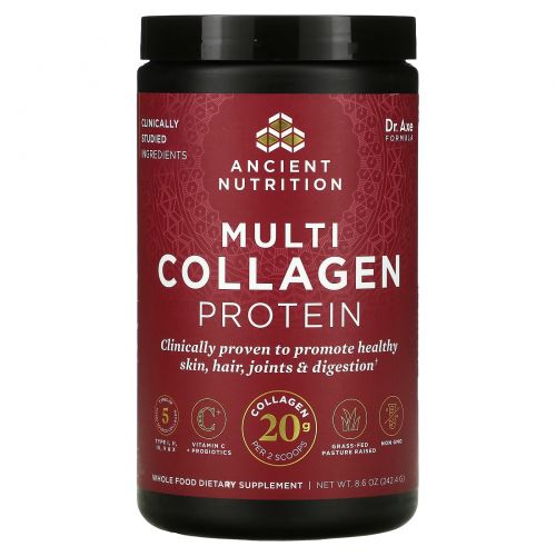 Dr. Axe / Ancient Nutrition, Multi Collagen Protein, 8.6 oz ( 244.8 g)