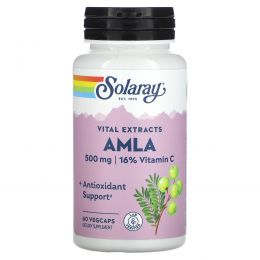 Solaray, Vital Extracts, AMLA, 500 мг, 60 растительных капсул