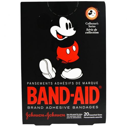 Band Aid, Исключительно клейкие пластыри,"Диснеевский Микки-Маус", 20 различных размеров