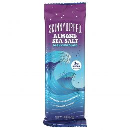 SkinnyDipped, Almond Sea Salt Dark Chocolate, 2.8 oz (79 g)