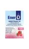 Ener-C, Ener-D, витамин D3, увлажняющая шипучая смесь для приготовления напитка, без сахара, малина, 1000 мг, 24 пакетика