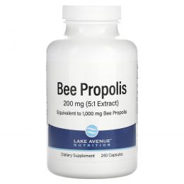 Lake Avenue Nutrition, Bee Propolis, 5:1 Extract, 1,000 mg, 240 Veggie Capsules