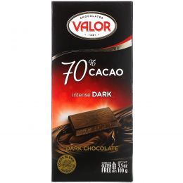 Valor, Intense Dark Chocolate, 70% Cacao, 3.5 oz (100 g)