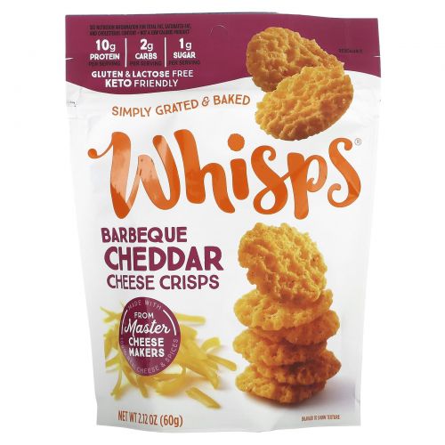 Whisps, Bacon BBQ Cheese Crisps,  2.12 oz (60 g)