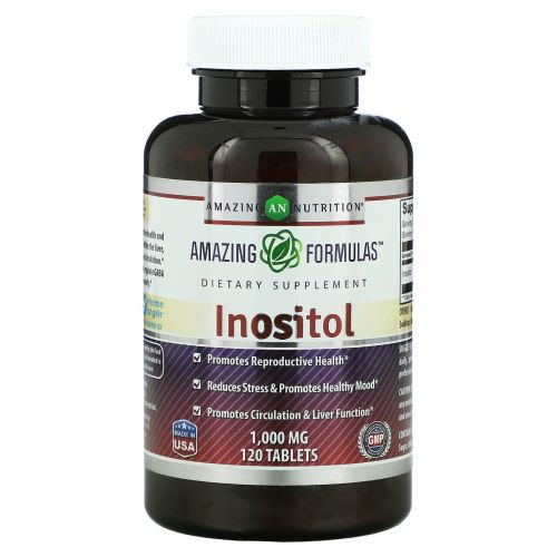 Amazing Nutrition, Inositol, 1,000 mg, 120 Tablets