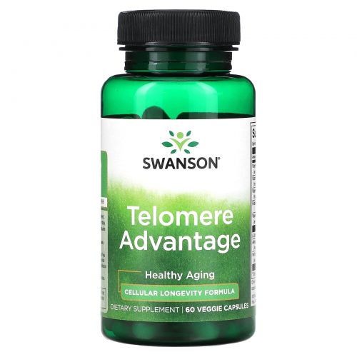 Swanson, Telomere Advantage, 60 растительных капсул