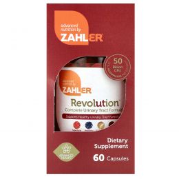 Zahler, Revolution, полноценная формула для системы мочевыведения, 60 вегетарианских капсул