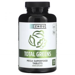 Zhou Nutrition, Total Greens, 120 таблеток