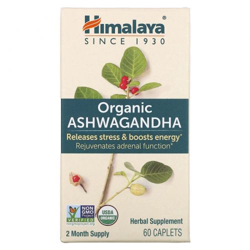 Himalaya Herbal Healthcare, Ашвагандха, 60 капсул