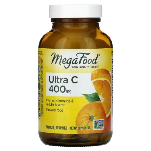 MegaFood, Ultra C-400, 90 Tablets