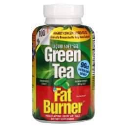Applied Nutrition, Состав для уничтожения жира на базе зеленого чая Fat Burner, 90 быстродействующих капсул