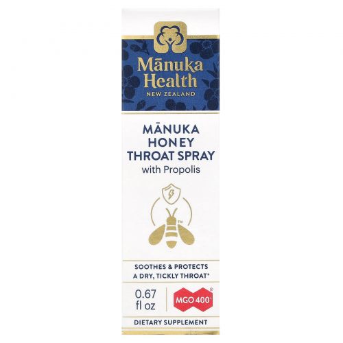 Manuka Health, Manuka Honey Oral Spray with Propolis, 0.67 fl oz