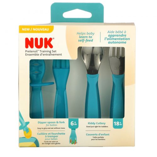 NUK, Pretensil Training Set, 6 - 18+ Months, 4 Piece Set