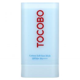 Tocobo, Мягкий солнцезащитный стик из хлопка, SPF 50+/PA ++++, 19 г (0,67 унции)