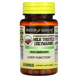 Mason Naturals, Экстракт расторопши (силимарина), формула очищения печени, 60 капсул