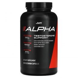 JYM Supplement Science, Alpha, поддержка тестостерона, 180 вегетарианских капсул