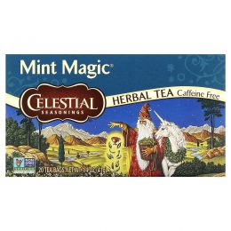 Celestial Seasonings, травяной чай, мятная магия, без кофеина, 20 чайных пакетиков, 41 г (1,4 унции)
