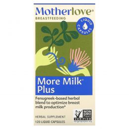 Motherlove, Больше молока Плюс, 120 растительных капсул