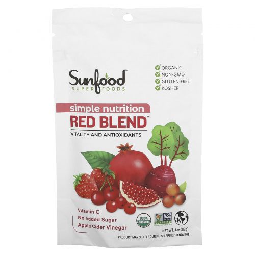 Sunfood, Simple Nutrition, смесь красных ингредиентов, 113 г (4 унции)