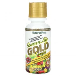 NaturesPlus, Source of Life, Gold Liquid, тропические фрукты, 236 мл (8 жидк. Унций)