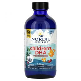 Nordic Naturals, ДГК для детей, клубника, 530 мг, 8 ж. унц.(237 мл)
