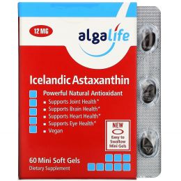 Algalife, Icelandic Astaxanthin, 12mg, 60 Gelcaps
