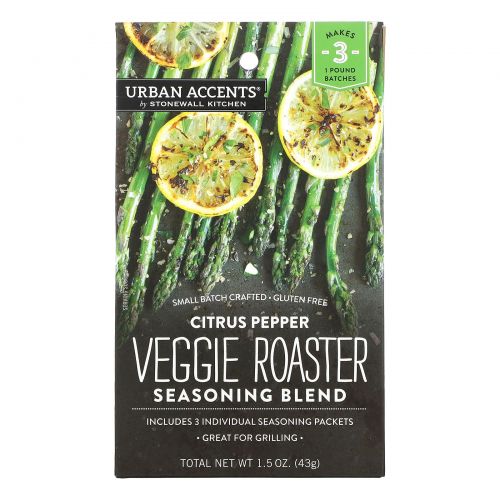Urban Accents, Смесь приправ Veggie Roaster, цитрусовый перец, 43 г (1,5 унции)