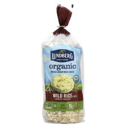 Lundberg, Organic Whole Grain Rice Cakes, Wild Rice, Lightly Salted, 8.5 oz (241 g)