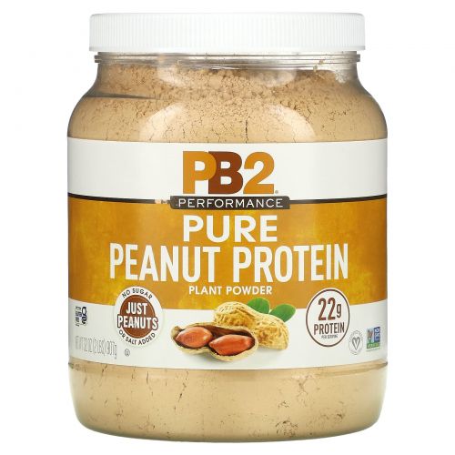 PB2 Foods, Порошок чистого арахисового протеина, 2 фунта (907 г)