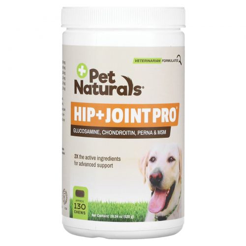 Pet Naturals of Vermont, Hip + Joint Pro, For Dogs, 130 Chews