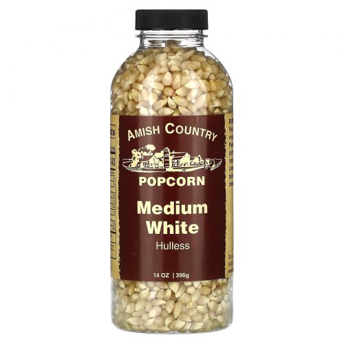 Amish Country Popcorn, Средний белый, без упаковки, 396 г (14 унций)