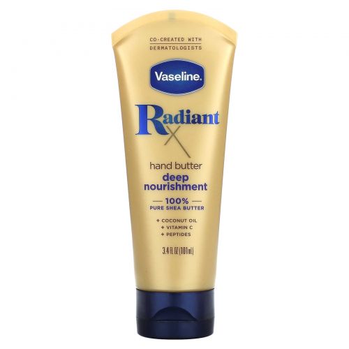 Vaseline, RadiantX, масло для рук с глубоким питанием, 101 мл (3,4 жидк. унции)