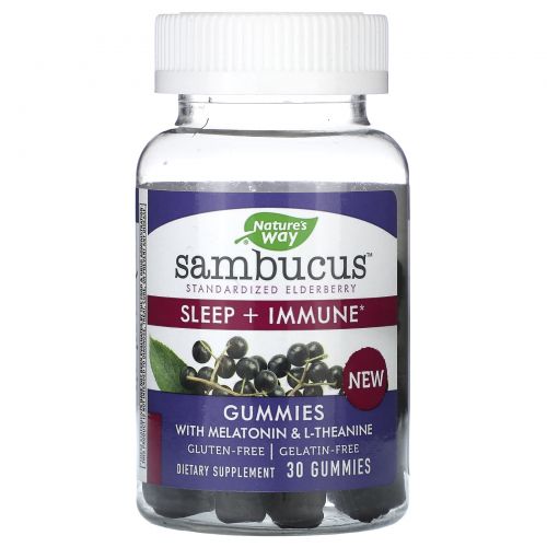 Nature's Way, Sambucus, Sleep + Immune, 30 Gummies