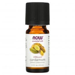 Now Foods, Essential Oils, 100% Pure Cardamom, 1/3 fl oz (10 ml)