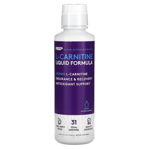 RSP Nutrition, L-Carnitine, Liquid Formula, Berry, 16 fl oz (473 ml)