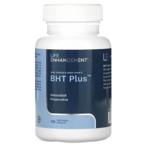 Life Enhancement, BHT+ от Дюка Пирсона и Сэнди Шоу, 100 капсул