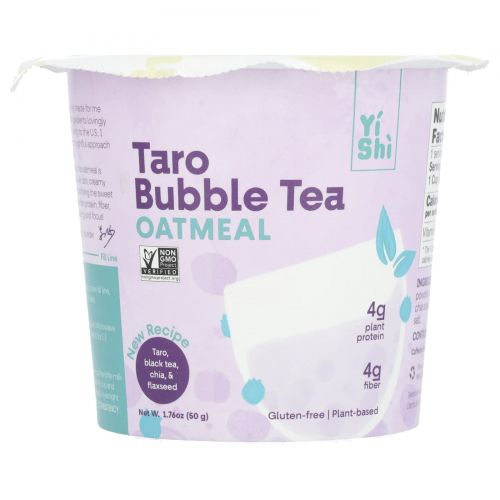 Yishi, Oatmeal, чай с пузырьками Taro, 50 г (1,76 унции)