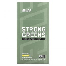 Bare Performance Nutrition, Strong Greens, лимон, 20 пакетиков по 7,5 г (0,26 унции)