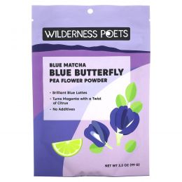 Wilderness Poets, Порошок из цветков гороха Blue Butterfly, 3,5 унц. (99 г)