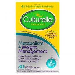 Culturelle, Probiotics, Metabolism + Weight Management, 12 Billion CFU, 30 Vegetarian Capsules