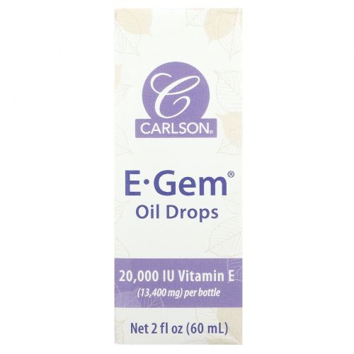 Carlson, E•Gem Oil Drops, 2 fl oz