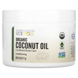 Aura Cacia, Органическое средство для улучшения состояния кожи, кокосовое масло, 6,25 унц. (177 г)